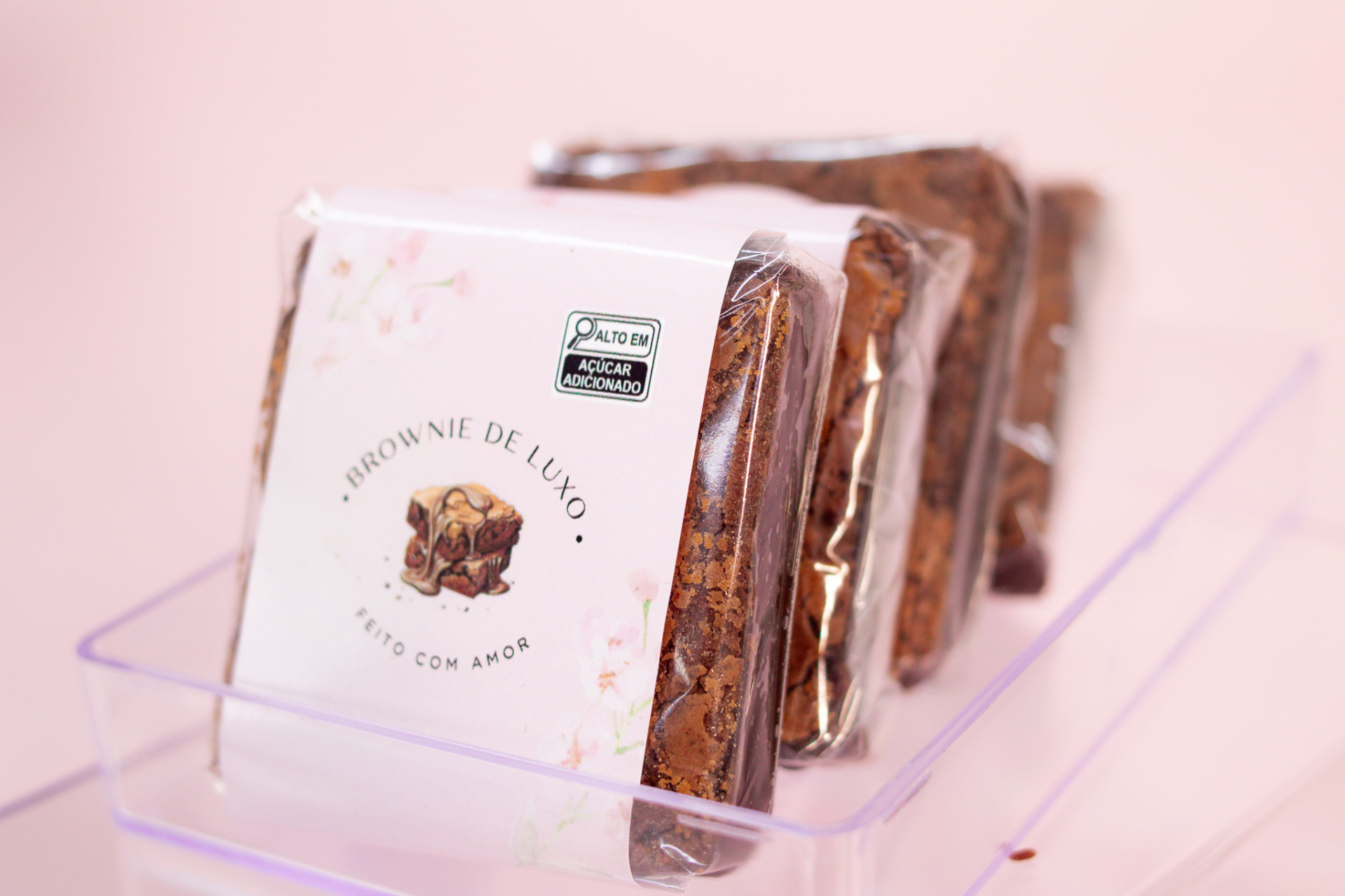 Brownie de Luxo — Brownie de Luxo embalado