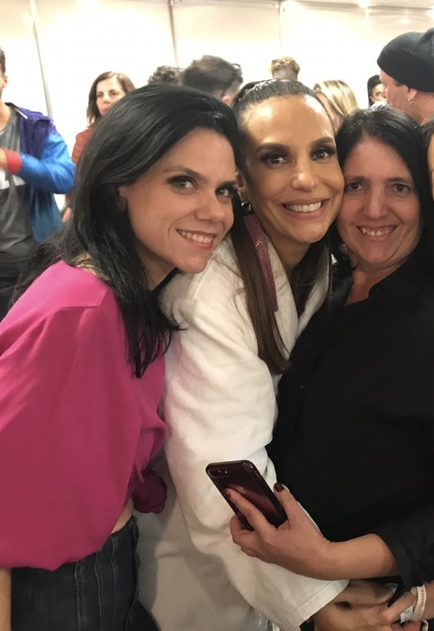 Marina Távora com Ivete Sangalo