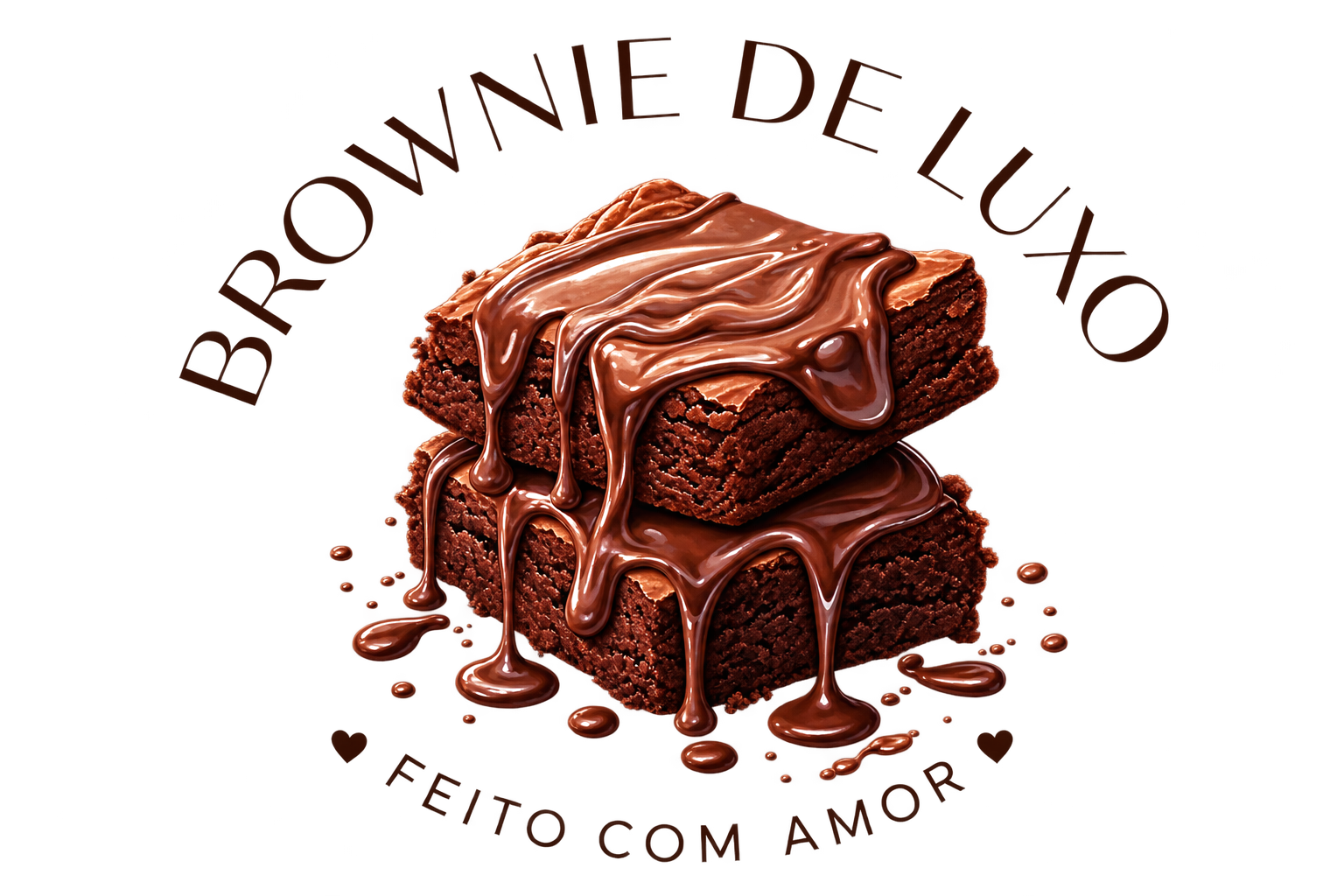Brownie de Luxo - Feito com Amor