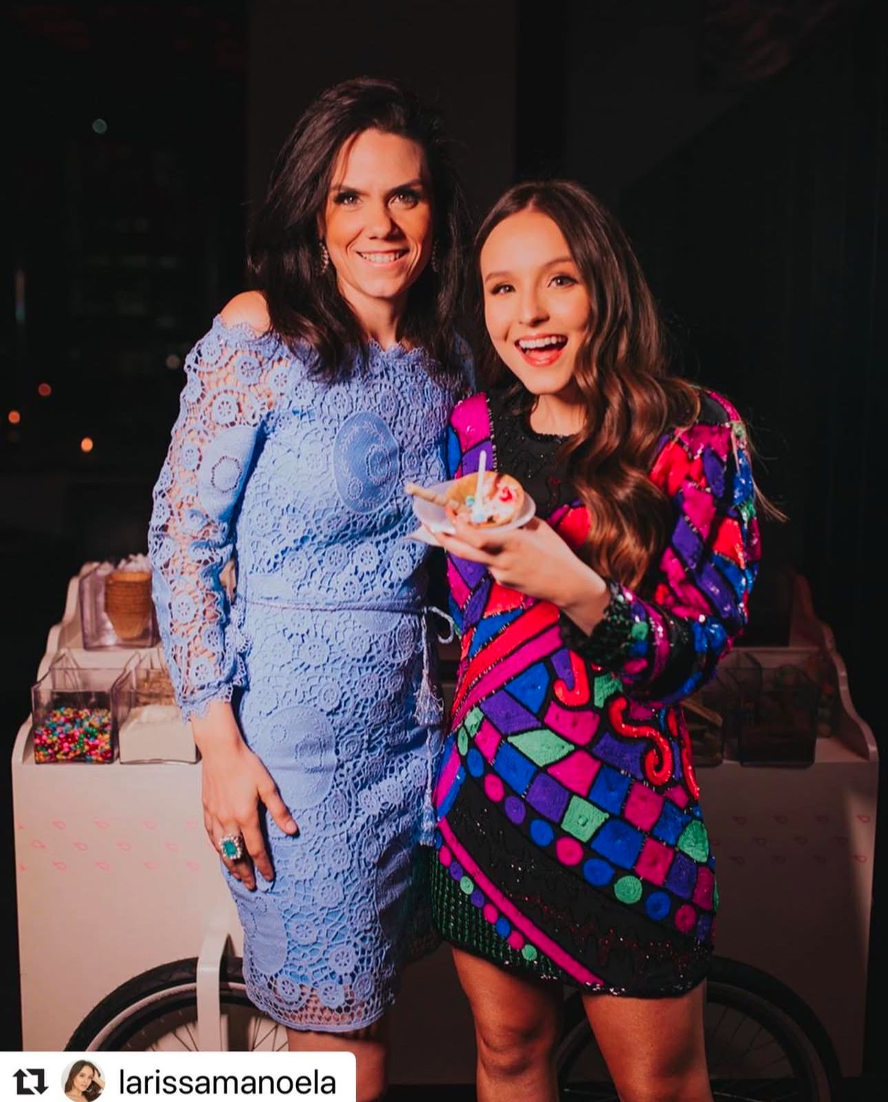 Marina Távora com Larissa Manoela